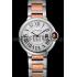 Swiss Cartier Ballon Bleu 36mm Silver Dial Stainless Steel Case Two Tone Rose Gold Bracelet  622876