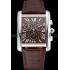 Cartier Tank MC Brown Dial Stainless Steel Case Brown Leather Bracelet  622692