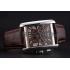 Cartier Tank MC Brown Dial Stainless Steel Case Brown Leather Bracelet  622692