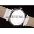 Cartier Moonphase Silver Watch with White Leather Band ct257 621376 Replica