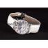 Cartier Moonphase Silver Watch with White Leather Band ct257 621376 Replica