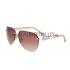 Replica Cartier Wild Panthere Detail Beige Frame Gold Temples Sunglasses 308189