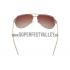 Replica Cartier Wild Panthere Detail Beige Frame Gold Temples Sunglasses 308189