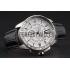 Cartier Calibre De Cartier Small Seconds White Dial Stainless Steel Case Black Leather Strap