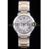 Cartier Ballon Bleu 38mm White Dial Stainless Steel Case Two Tone Gold Bracelet