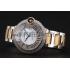 Swiss Cartier Ballon Bleu 46 MM Diamond Dial Diamond Case Gold And Staineless Steel Bracelet 1453886