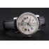 Swiss Cartier Ballon Bleu GMT Silver Dial Rose Gold Case Brown Leather Strap