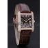 Cartier Tank MC Gold Diamond Case Brown Dial Brown Leather Strap  622170 Replica