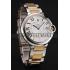 Replica Swiss Cartier Ballon Bleu Two Timezone White Dial Silver Case Gold And Silver Bracelet 1453877