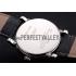 Replica Cartier Rotonde Date White Dial Stainless Steel Case Black Leather Strap