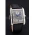 Cartier Tank White Dial Stainless Steel Case Black Leather Strap  622761