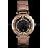 Cartier Ballon Bleu Rose Gold Stainelss Steel Strap Black Dial  621454 Replica