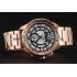 Cartier Calibre De Cartier Small Seconds Black And White Dial Rose Gold Case And Bracelet