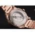 Cartier Calibre De Cartier Small Seconds Black And White Dial Rose Gold Case And Bracelet