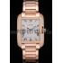 Cartier Tank Anglaise 36mm White Dial Diamonds Rose Gold Case Rose Gold Bracelet