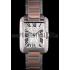 Cartier Tank Anglaise 36mm Silver Dial Diamonds Steel Case Two Tone Bracelet Replica