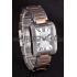 Cartier Tank Anglaise 36mm Silver Dial Diamonds Steel Case Two Tone Bracelet Replica