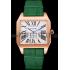 Cartier Santos 100 Diamond Rose Gold Bezel 621933