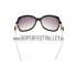 Replica Cartier Double C Decor Black Frame White Temples Sunglasses  308254