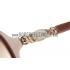 Cartier Golden Logo Detail Dark Red And Beige Frame Sunglasses 308275