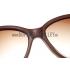 Cartier Golden Logo Detail Dark Red And Beige Frame Sunglasses 308275