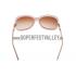 Cartier Golden Logo Detail Dark Red And Beige Frame Sunglasses 308275