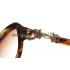 Replica Cartier Golden Finish Logo Detail Light Tortoiseshell Frame Sunglasses 308271