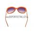 Cartier Golden Finish Logo Detail Black And Orange Frame Sunglasses 308272