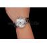 Swiss Cartier Ballon Bleu Two Timezone White Dial Diamond Case Stainless  Steel Bracelet 1453878