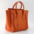 Celine  80017 2way Cow Leather Orange Handbag