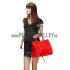 Celine Phantom Luggage Suede Leather Red Replica