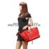 Celine Phantom Medium Red Crocodile Leather