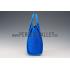 Celine Micro Luggage Blue Leather/Suede Leather