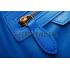 Celine Micro Luggage Blue Leather/Suede Leather