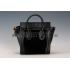 Celine Nano Luggage Black Leather and Suede