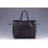 Replica Celine Cabas Gusset Large Black Leather Shoulder Bag