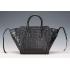 Cheap Celine Phantom Medium Black Crocodile Leather