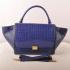 Celine  3073 Ladies Crocodile Blue Handbag Replica