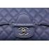 Chanel Handbag Blue Calfskin Le Boy