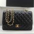 Chanel 36076 Black Lambskin Ladies Bag