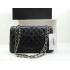 Cheap Chanel A1112 Black Lambskin 2way