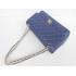 Replica Chanel  Flap bags 01113 Blue Medium Cross Body Bag