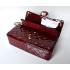 Cheap Quality Chanel  Flap bags 1113 Red Enamel Ladies Handbag