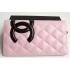 Chanel Wallet C0165 Pink Lambskin Ladies Wallet