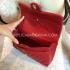 Chanel Handbag Leather  Red  Flap