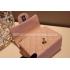 Quality Chanel Mini Pink  Flap Handbag Snakeskin