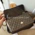 Chanel  Gloss Brown Leather Shoulder Bag  Flap