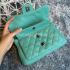 Chanel Calfskin Handbag  Green