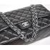 Chanel  Flap bags 28601 Black Lambskin Medium Bag Replica