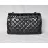 Chanel  Flap bags 28601 Black Lambskin Medium Bag Replica